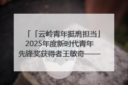 「云岭青年挺膺担当」2025年度新时代青年先锋奖获得者王敏奇——澜沧江上好渔人