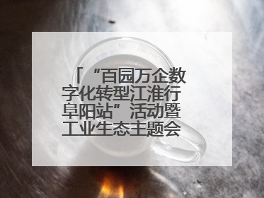 “百园万企数字化转型江淮行阜阳站”活动暨工业生态主题会议成功举办