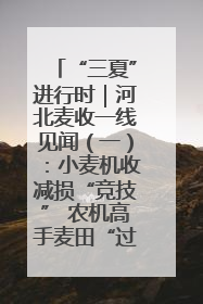“三夏”进行时｜河北麦收一线见闻（一）：小麦机收减损“竞技” 农机高手麦田“过招”