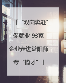 “双向奔赴”促就业 93家企业走进益阳师专“揽才”