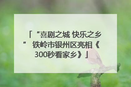 “喜剧之城 快乐之乡” 铁岭市银州区亮相《300秒看家乡》