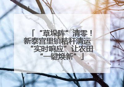 “草垛阵”清零！新泰宫里镇秸秆清运“实时响应”让农田“一键焕新”