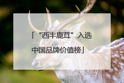 “西丰鹿茸”入选中国品牌价值榜
