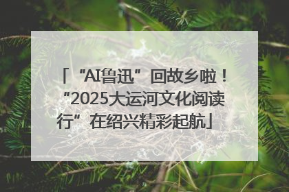 “AI鲁迅”回故乡啦！“2025大运河文化阅读行”在绍兴精彩起航