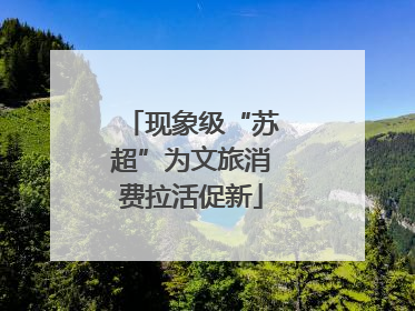现象级“苏超”为文旅消费拉活促新