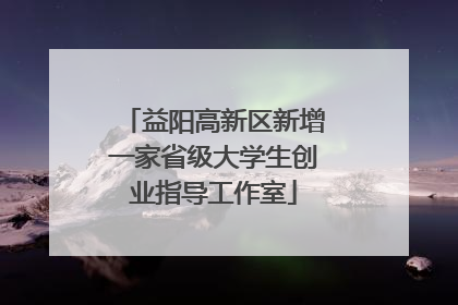 益阳高新区新增一家省级大学生创业指导工作室