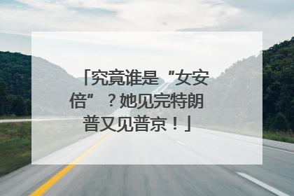 究竟谁是“女安倍”？她见完特朗普又见普京！