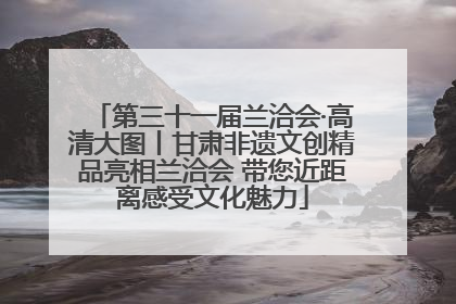 第三十一届兰洽会·高清大图丨甘肃非遗文创精品亮相兰洽会 带您近距离感受文化魅力