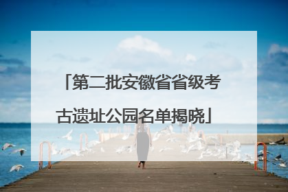 第二批安徽省省级考古遗址公园名单揭晓