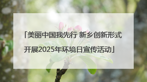 美丽中国我先行 新乡创新形式开展2025年环境日宣传活动