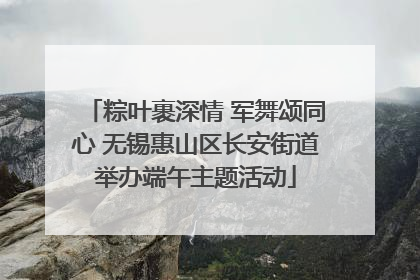 粽叶裹深情 军舞颂同心 无锡惠山区长安街道举办端午主题活动