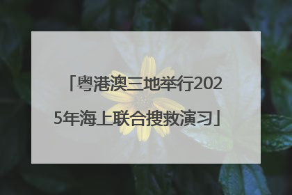 粤港澳三地举行2025年海上联合搜救演习