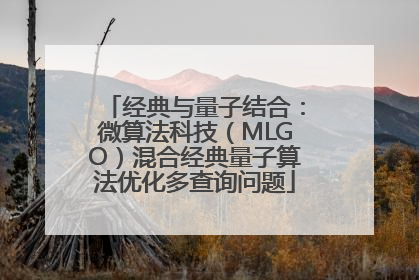 经典与量子结合：微算法科技（MLGO）混合经典量子算法优化多查询问题