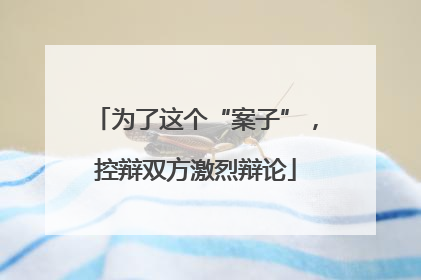 为了这个“案子”，控辩双方激烈辩论
