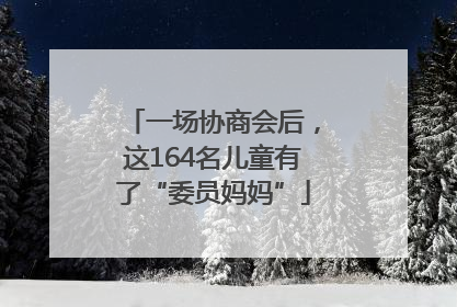 一场协商会后，这164名儿童有了“委员妈妈”