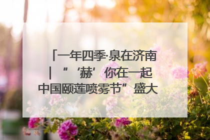 一年四季·泉在济南｜“‘赫’你在一起 中国颐莲喷雾节”盛大开启 共赴水润之约