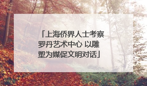 上海侨界人士考察罗丹艺术中心 以雕塑为媒促文明对话