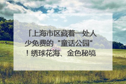 上海市区藏着一处人少免费的“童话公园”！绣球花海、金色秘境……地铁直达→