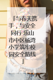 与春天携手，与安全同行 乐山市中区杨湾小学筑牢校园安全防线