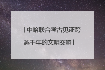 中哈联合考古见证跨越千年的文明交响