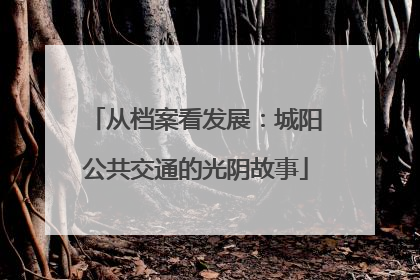 从档案看发展：城阳公共交通的光阴故事
