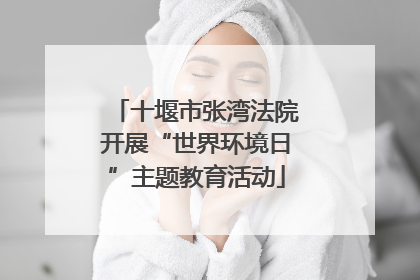 十堰市张湾法院开展“世界环境日”主题教育活动