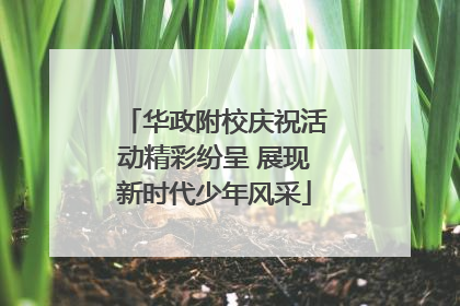 华政附校庆祝活动精彩纷呈 展现新时代少年风采