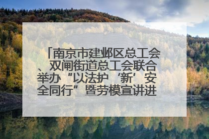 南京市建邺区总工会、双闸街道总工会联合举办“以法护‘新’安全同行”暨劳模宣讲进工地服务活动