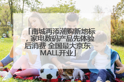南城再添潮购新地标，家电数码产品先体验后消费 全国最大京东MALL开业