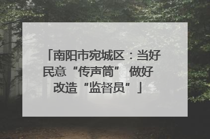 南阳市宛城区：当好民意“传声筒” 做好改造“监督员”