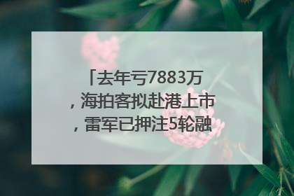 去年亏7883万，海拍客拟赴港上市，雷军已押注5轮融资｜IPO直通车