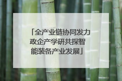 全产业链协同发力 政企产学研共探智能装备产业发展