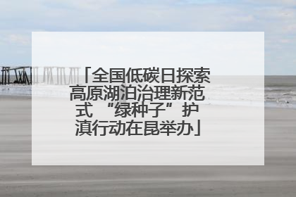 全国低碳日探索高原湖泊治理新范式 “绿种子”护滇行动在昆举办