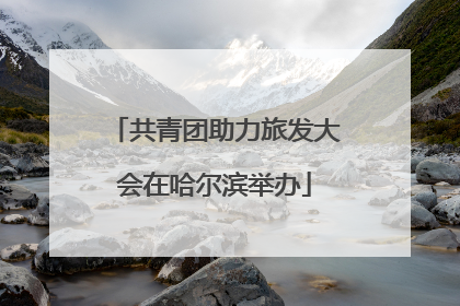 共青团助力旅发大会在哈尔滨举办