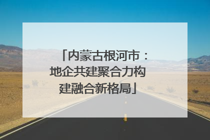 内蒙古根河市：地企共建聚合力构建融合新格局