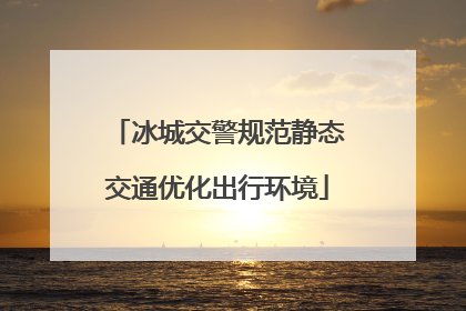 冰城交警规范静态交通优化出行环境