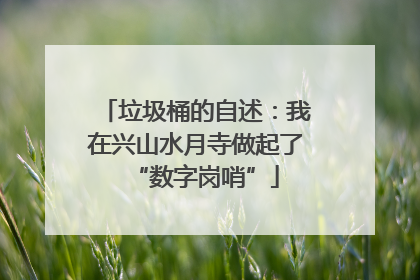 垃圾桶的自述：我在兴山水月寺做起了“数字岗哨”