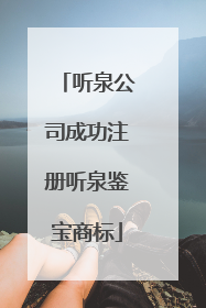 听泉公司成功注册听泉鉴宝商标
