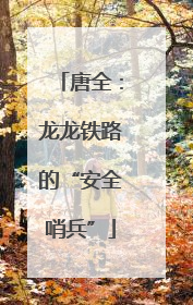 唐全：龙龙铁路的“安全哨兵”