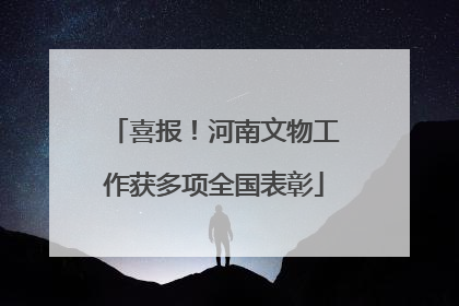 喜报！河南文物工作获多项全国表彰