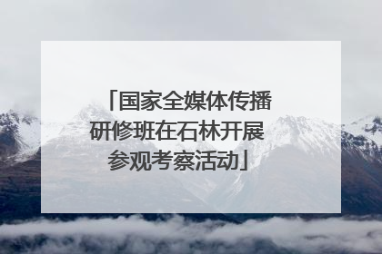 国家全媒体传播研修班在石林开展参观考察活动