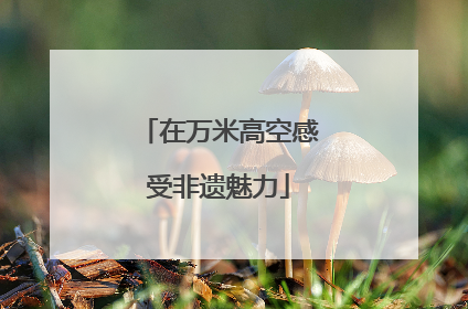 在万米高空感受非遗魅力