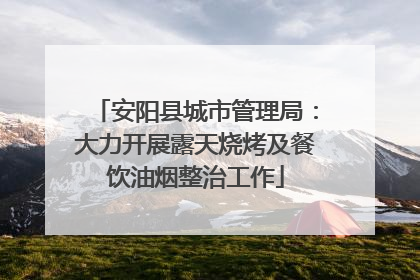 安阳县城市管理局：大力开展露天烧烤及餐饮油烟整治工作