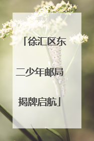 徐汇区东二少年邮局揭牌启航