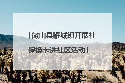 微山县驩城镇开展社保换卡进社区活动