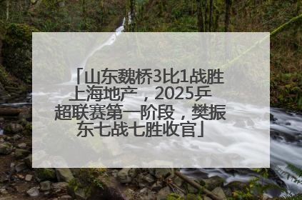 山东魏桥3比1战胜上海地产，2025乒超联赛第一阶段，樊振东七战七胜收官