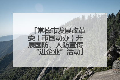 常德市发展改革委（市国动办）开展国防、人防宣传“进企业”活动