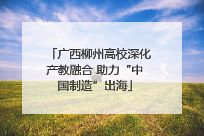 广西柳州高校深化产教融合 助力“中国制造”出海