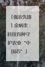 强农先锋丨金炳奎：科技育种守护农业“中国芯”