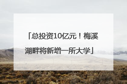 总投资10亿元！梅溪湖畔将新增一所大学